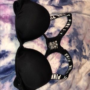 Black PINK strap bra